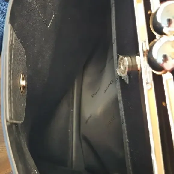 Dune London Black Faux Pebbled Leather Handbag - Picture 8 of 8